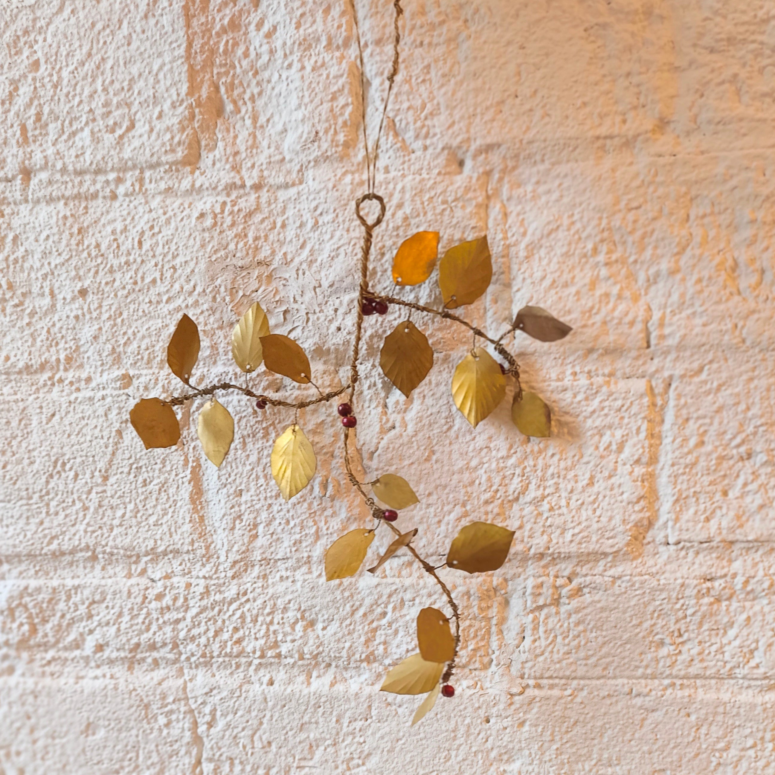 Aged Brass Branch Decoration