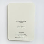 Card with 'Canonbury Press London' branding on a light gray background