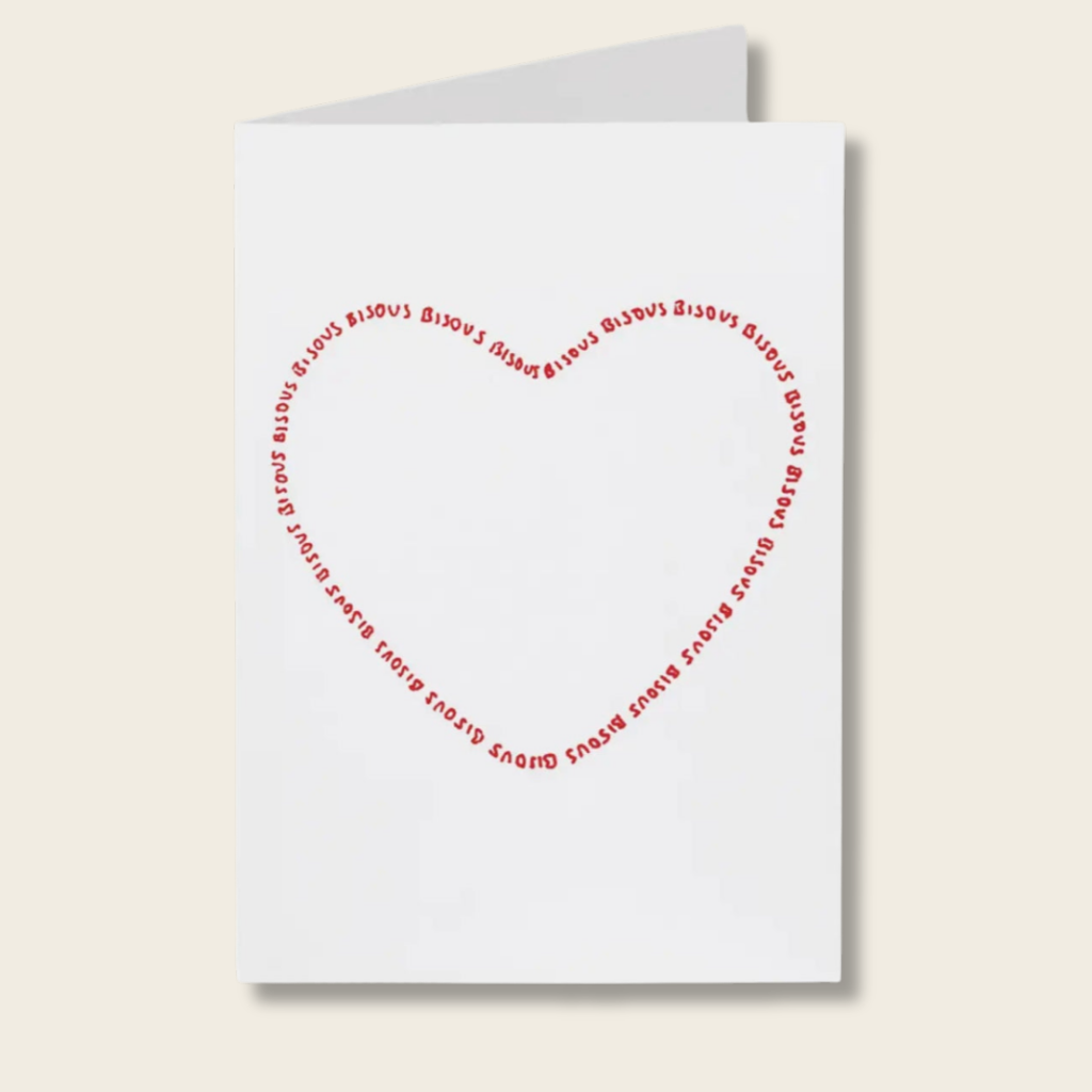 Bisous Greetings Card