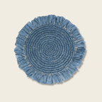 Blue Raffia Placemat - Set of 2