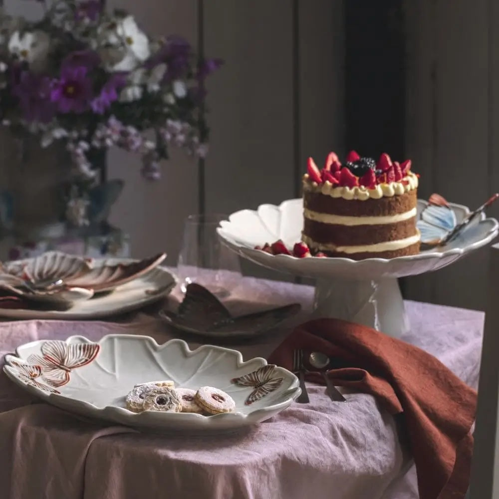 Cake Stand Cloudy Butterflies - Bordallo Pinheiro