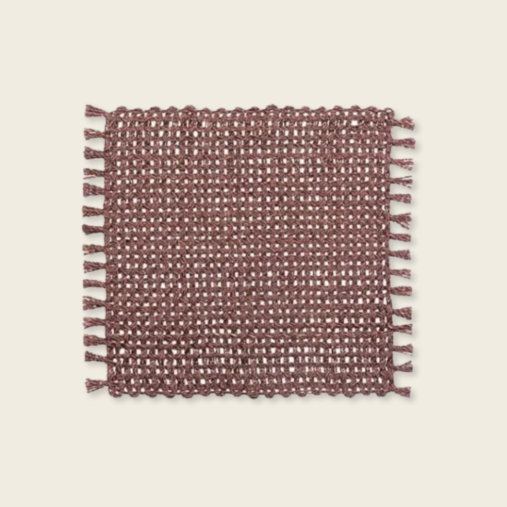 Abaca Placemat - Burgundy