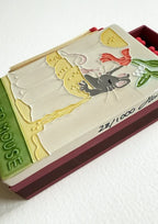 Pickled Mouse ceramic match box with striker strip and long matches