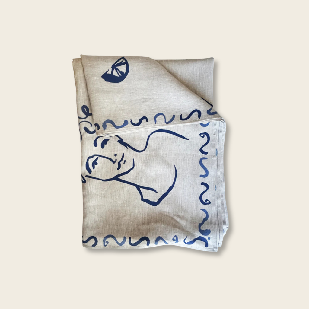 Ciao Bella Linen Tablecloth - Olivia Sewell