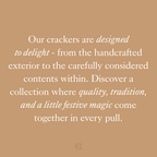 Crimson Blush luxury Christmas crackers, additional view