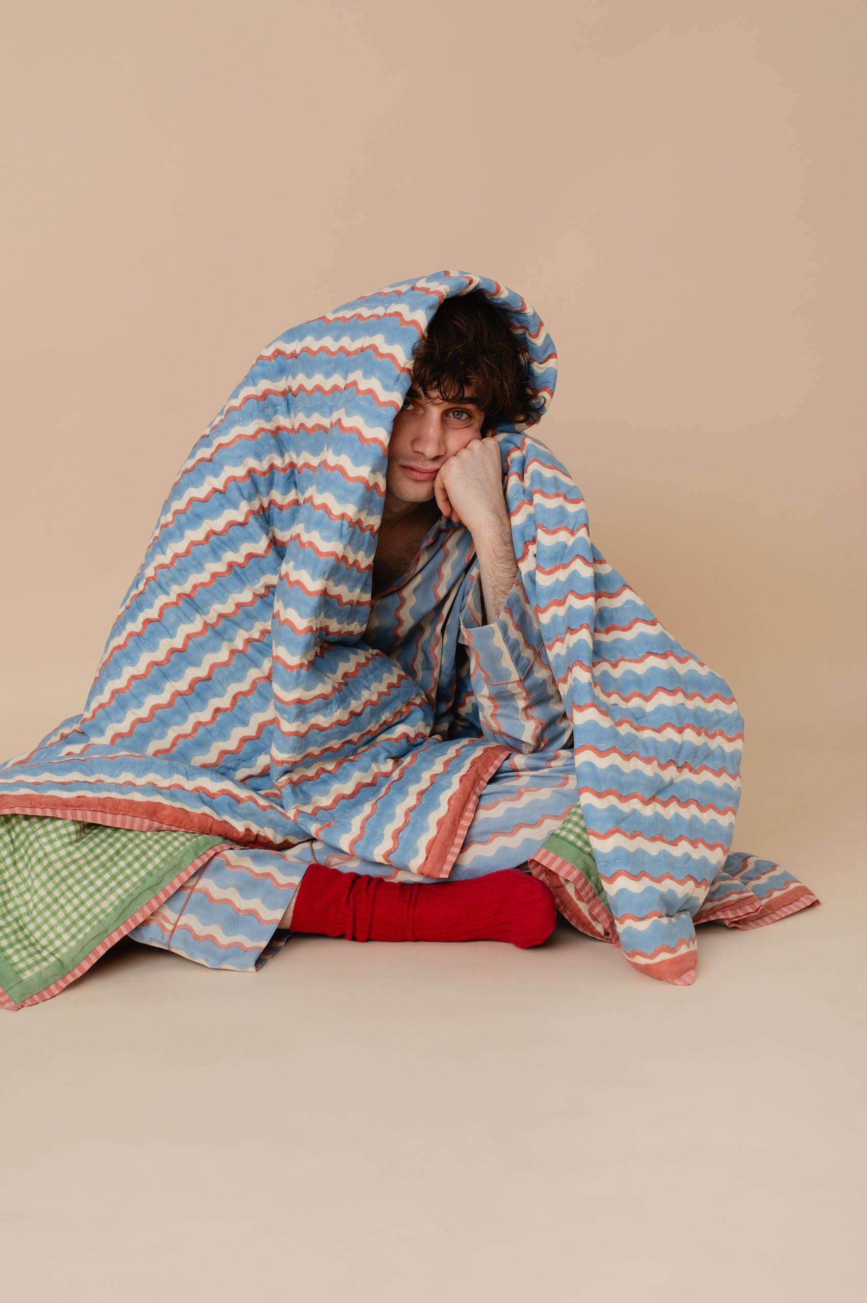 Organic Cotton Quilt - Sky