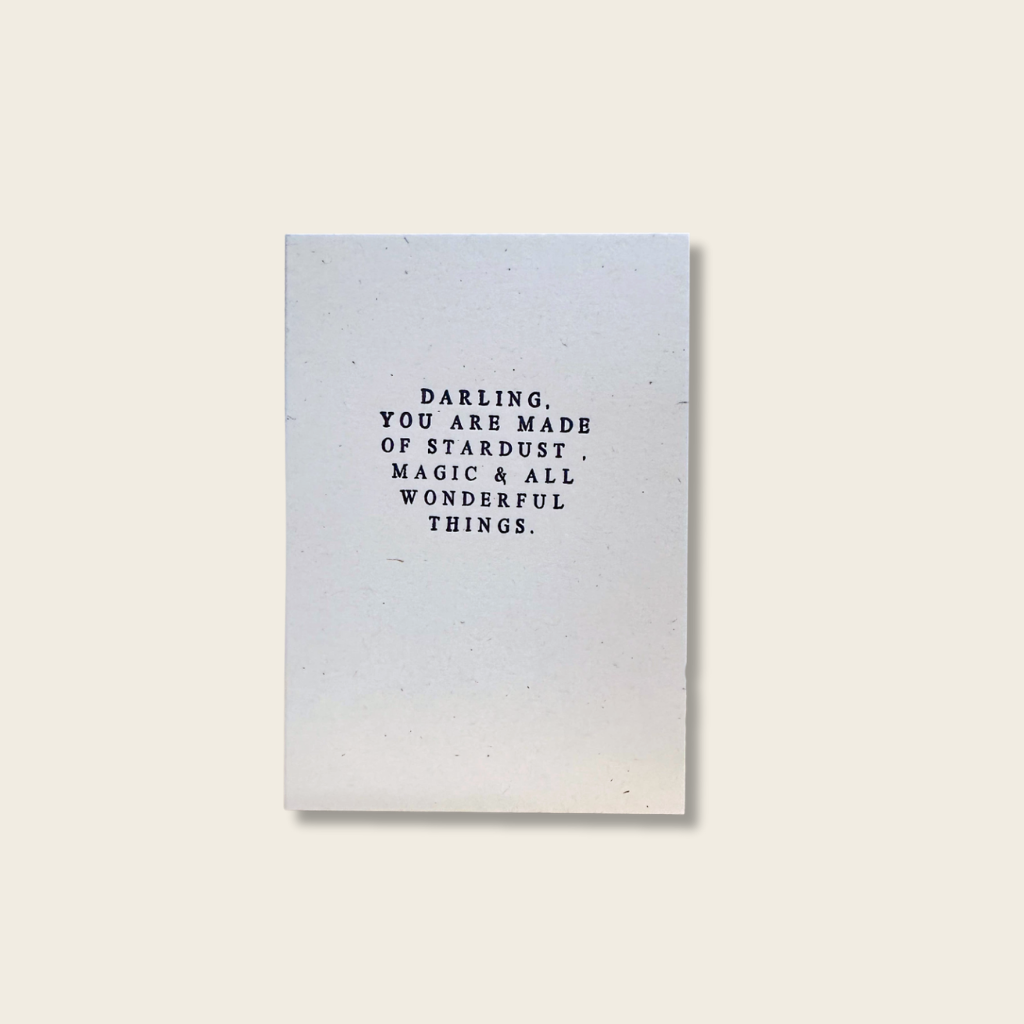 Motivational card with text on a light background