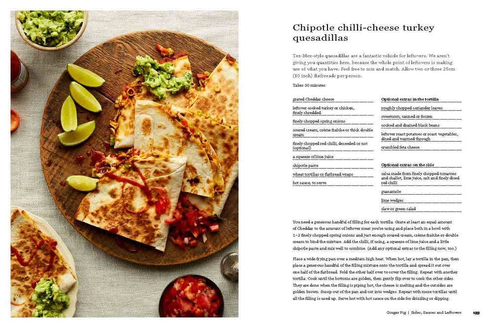 Ginger Pig Christmas Cook Book spread