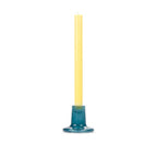 Mineral blue recycled bubble glass candleholder, detail