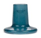 Mineral blue recycled bubble glass candleholder, detail