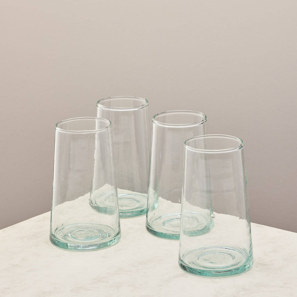 Highball glass in recycled glass