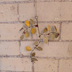 aged brass iron mistletoe decoration