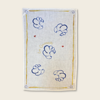 Croissants! Stone Washed Linen Tea Towel