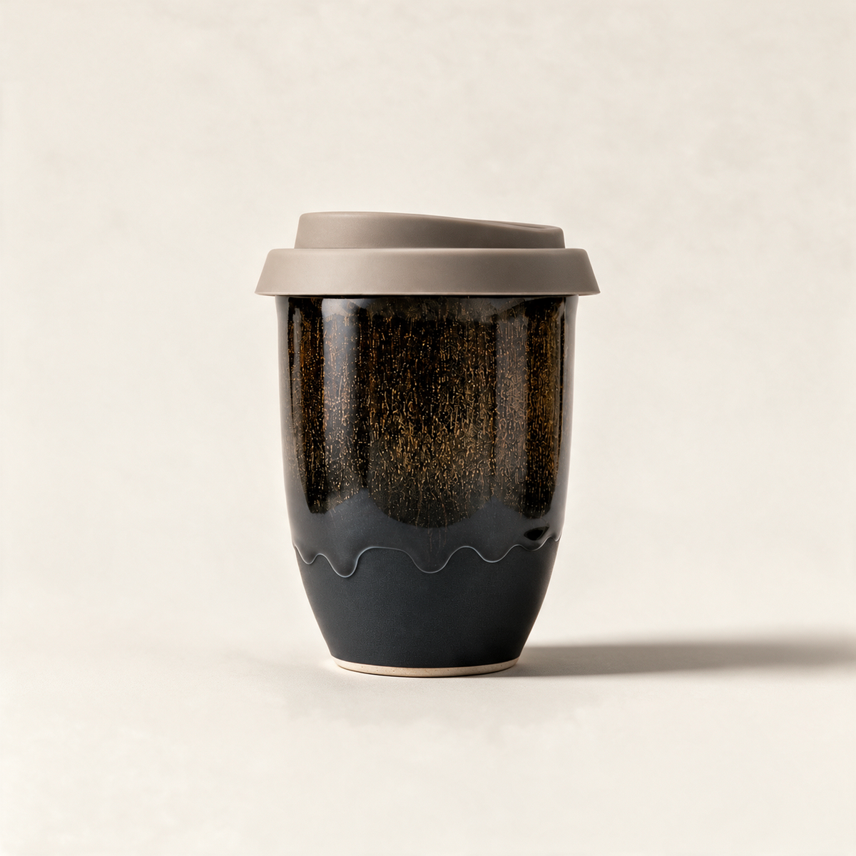 Manhattan Classic handmade glazed ceramic coffee cup by Glaze