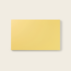 Yellow rectangular card on a beige background