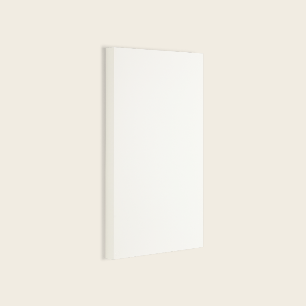 White square frame on a beige wall