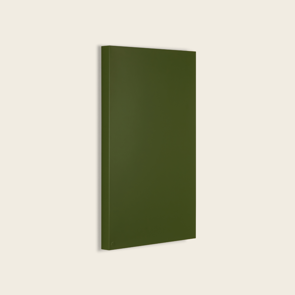 Green noticeboard on a beige background
