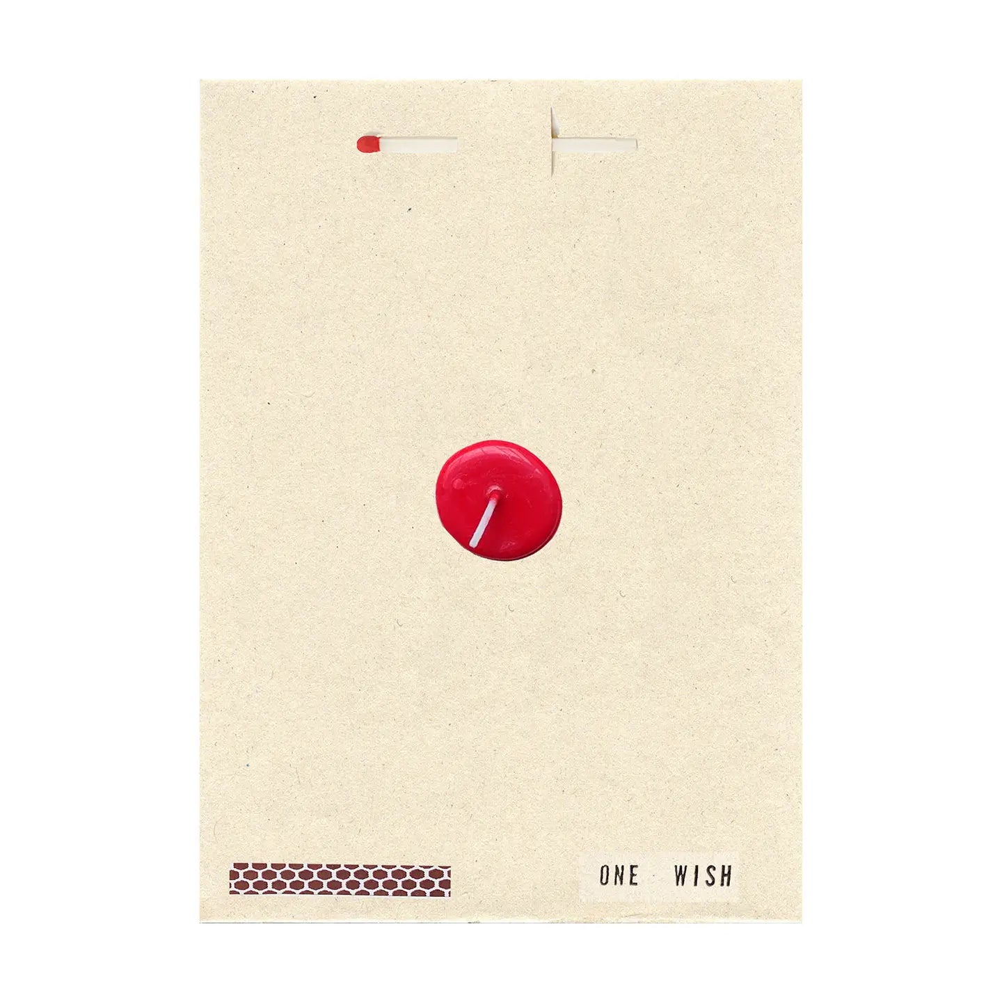 one wish card red