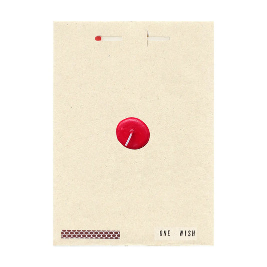 one wish card red