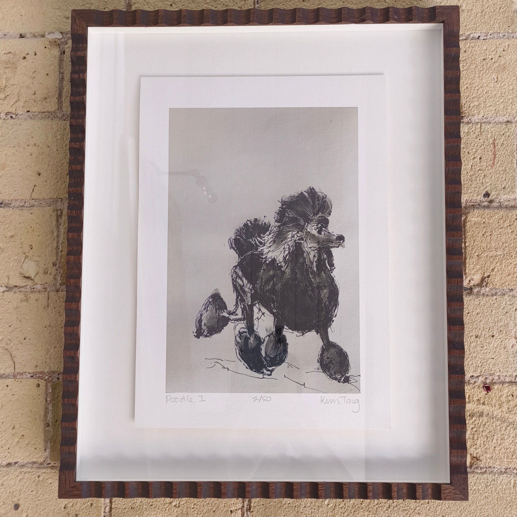 poodle print by kim tong