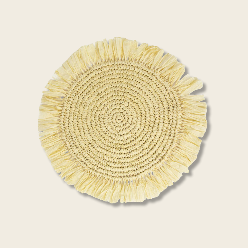 Natural Raffia Placemat - Set of 2