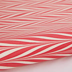 Hand Marbled Wrapping Paper Sheets - Candy Stripes Red