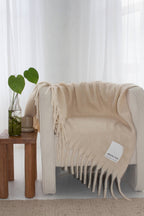Reykjavik Throw in pebble beige, view 3