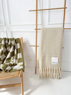 Reykjavik Throw in pebble beige, view 7