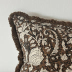 Sadie brown print cushion cover, supplier detail photo