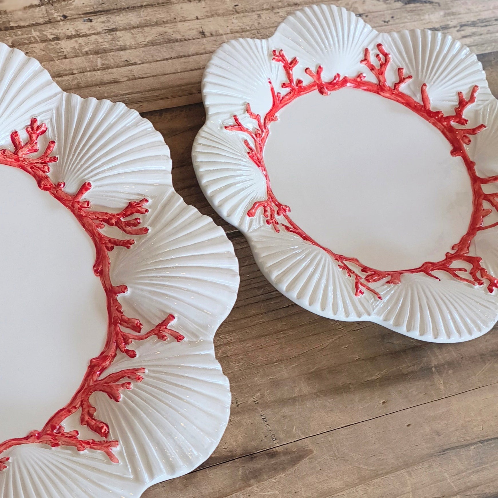 hand painted dinner plate  by les ottomans