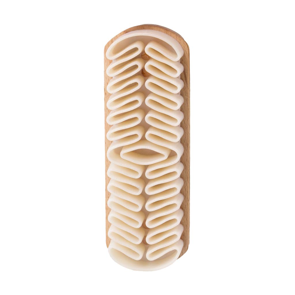 Silicone dog hair brush texture detail