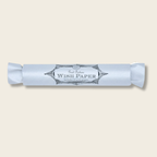 Roll of wish paper with a decorative label on a white background