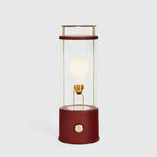 The Muse portable lamp in Pomona Red, detail of the integrated dimmer