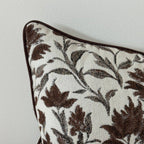 Thea brown print cushion cover, supplier detail photo