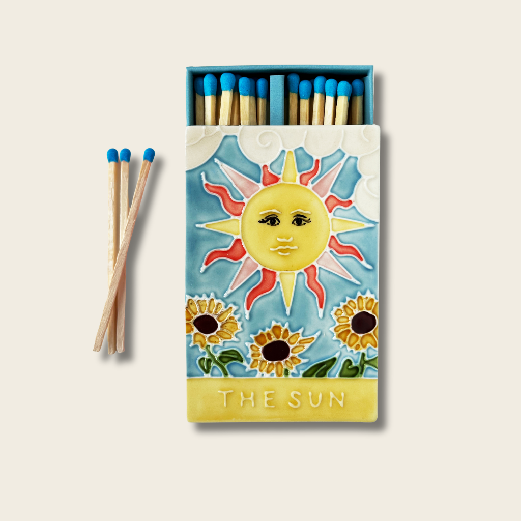 Ceramic Match Box - The Sun