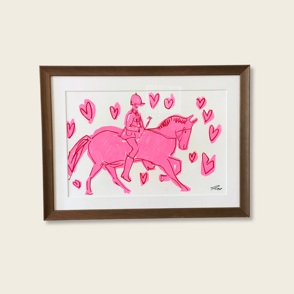 Cupid on a Horse, original artwork by Tony Green