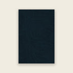 Trace hand tufted rug in mineral, fine tonal contour lines in deep dark teal, shown flat