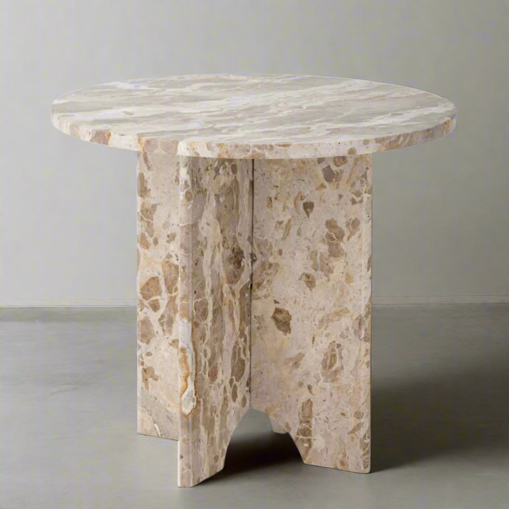 Marble side table treowe