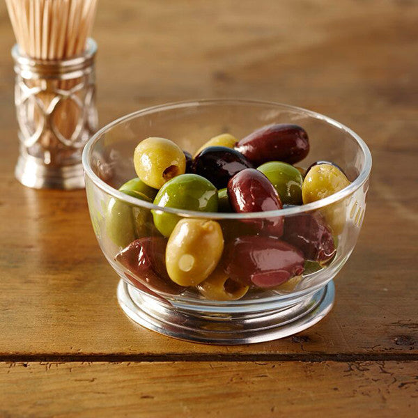 Velletri crystal glass and pewter bowl, second view