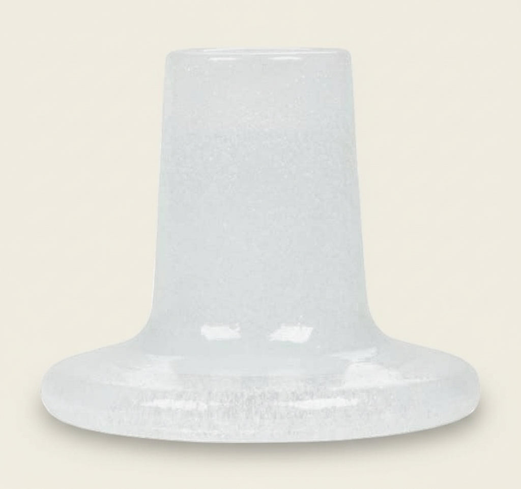 White textured vase on a white background