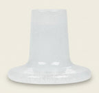 White textured vase on a white background