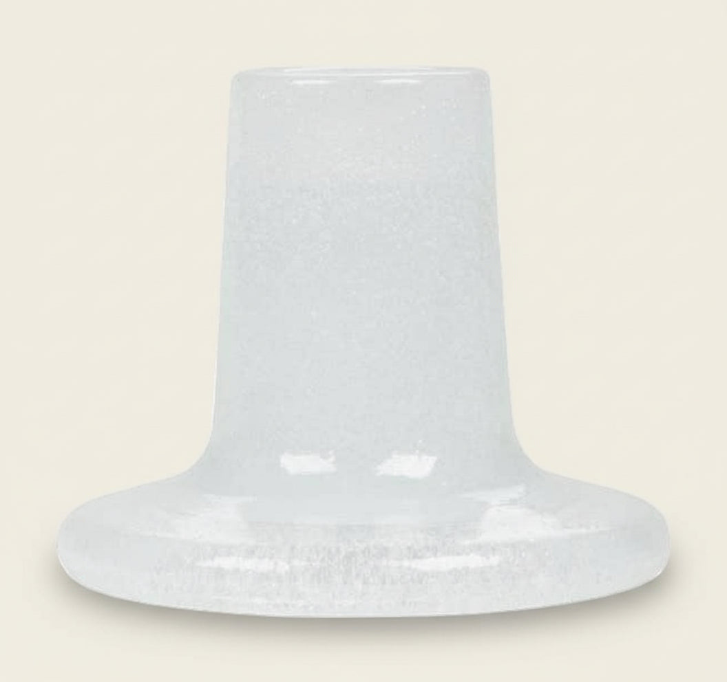 White textured vase on a white background