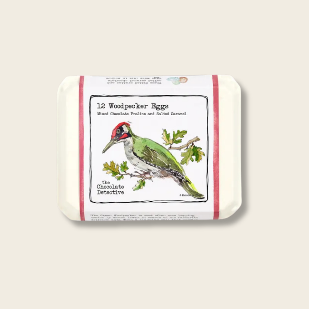 12 Woodpecker Egs - 150g - the Chocolate Detective