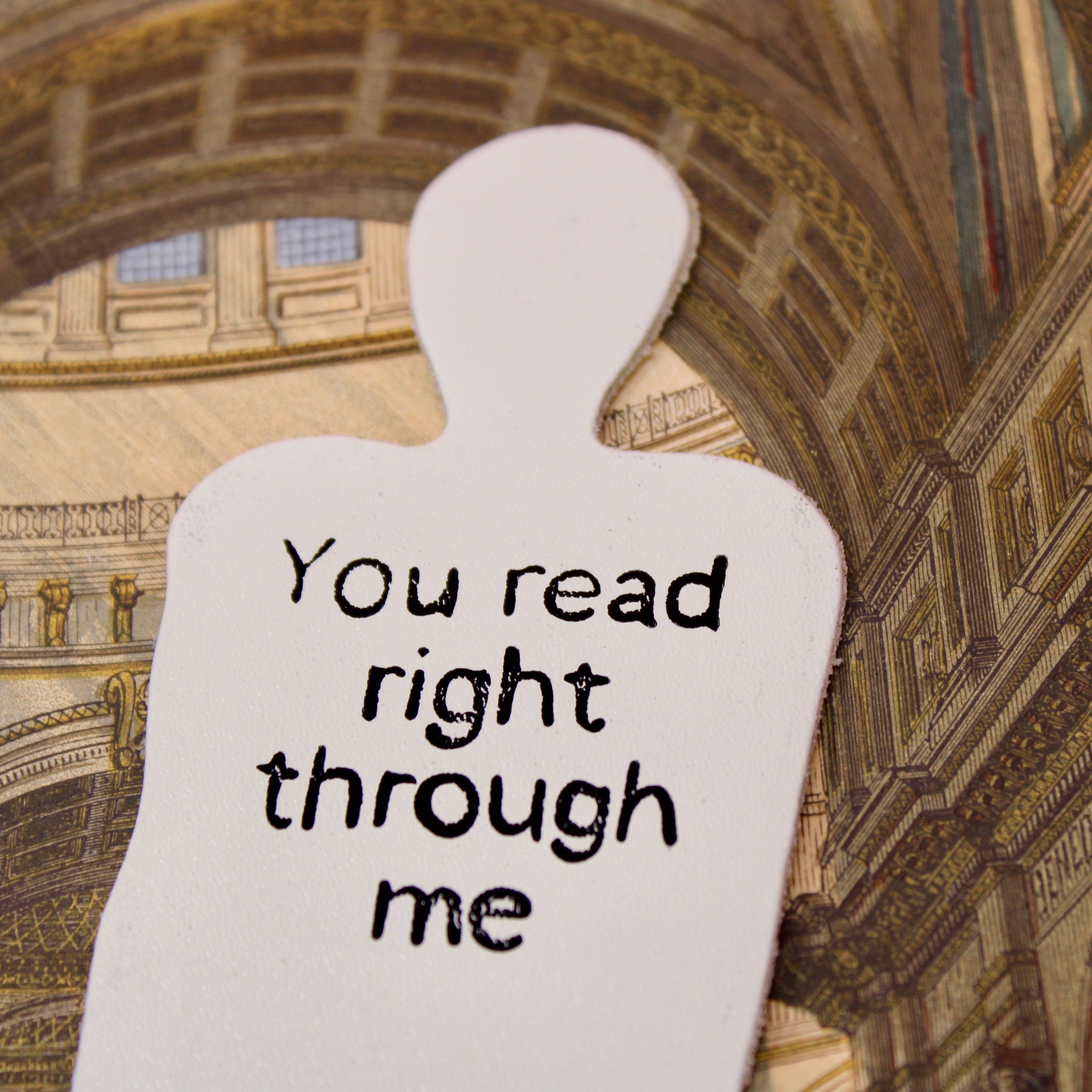 Skeleton Bookmark - Black with Gold Foil